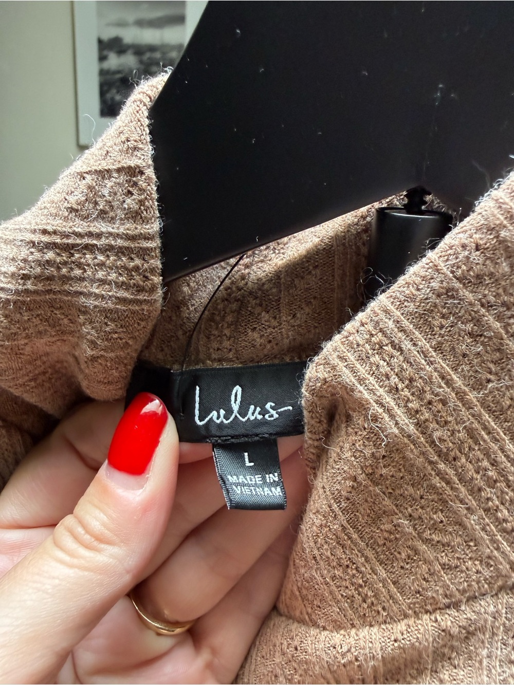 Lulus Darling Inclination Brown Pointelle Long Sleeve Bodysuit - Size L - Picture 9 of 9